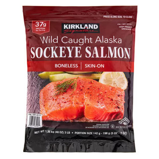 【⭐Costco 好市多 代購⭐】 Kirkland Signature 科克蘭 冷凍阿拉斯加野生紅鮭魚 1.36公斤