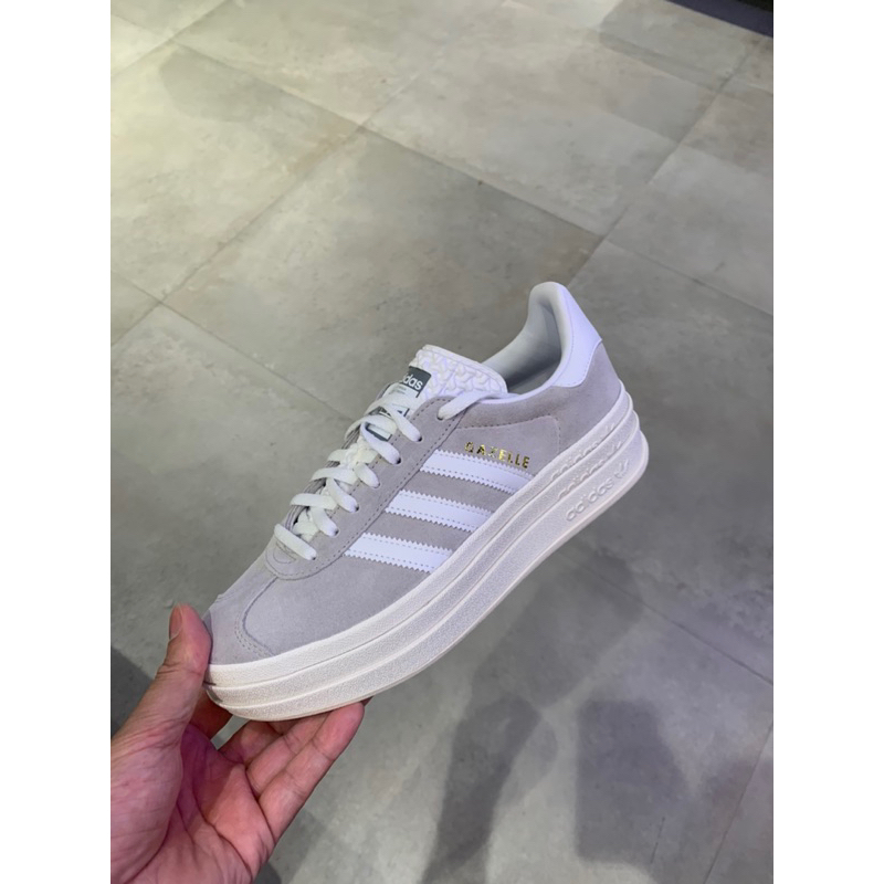  ADIDAS GAZELLE BOLD 灰 白 復古 休閒鞋 增高鞋 女鞋 HQ6893