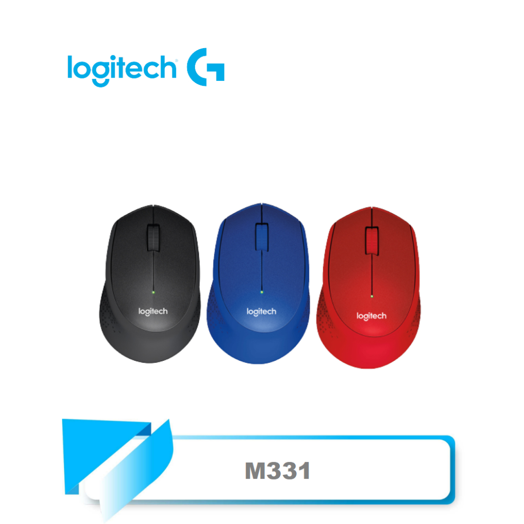 【TN STAR】Logitech 羅技 M331 SILENT PLUS無線靜音滑鼠/黑/藍/紅/靜音/人體工學