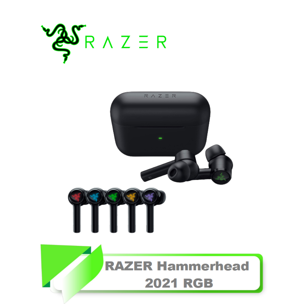 【TN STAR】熱銷好評中 RAZER Hammerhead  2021 戰錘狂鯊 藍牙耳機/主動抗噪/RGB