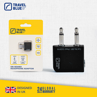 【Travel Blue 藍旅 】Headphone Adaptor 機上耳機轉換器 旅行配件(全球保固24個月)