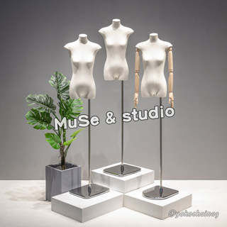模特展示架 人偶模特架 服飾模特兒 假人模特兒 服裝店扁身平胸半身人偶模特道具韓版女裝櫥窗全身人臺模特展示架