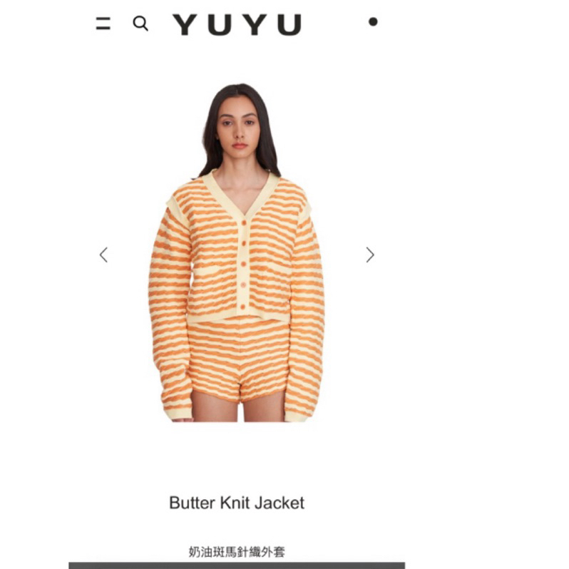 yuyu active butter knit jacket  F