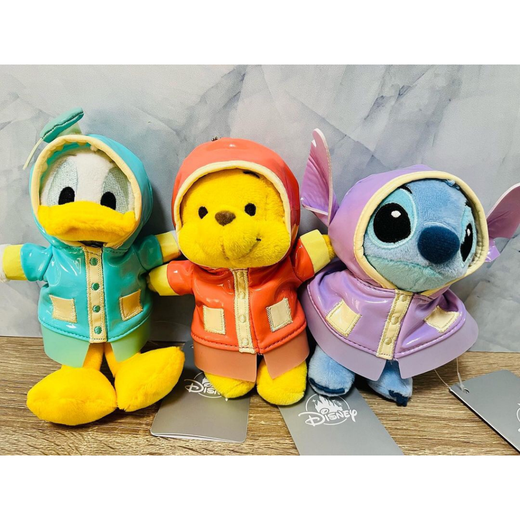 小熊維尼 唐老鴨 史迪奇 雨衣 造型系列 新品 日本迪士尼商店 吊飾 維尼 娃娃 玩偶