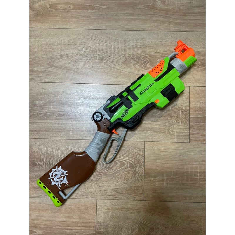 二手Nerf slingfire玩具殭屍大獵槍