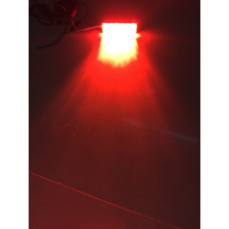 高亮度LED燈板紅光小燈煞車燈警示燈-DIY改裝-透鏡聚光款式-照得遠-12V