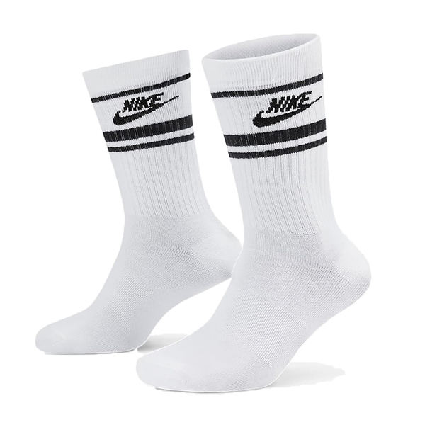 Nike 襪子 長襪 棒球襪 一組三雙入 條紋  好穿 舒適     白 DX5089103