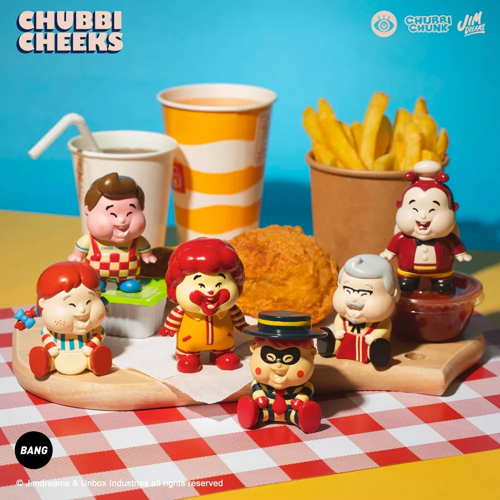 【萌　萌　貓】『現貨』UNBOX CHUBBI CHUNK 肥仔BB速食系列 潮流 玩具 盲盒 盲抽 擺件 公仔