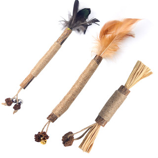 木天蓼磨牙棒(三款可選) 寵物玩具 貓咪玩具 木天蓼玩具 羽毛玩具 麻繩玩具 玩具 貓玩具
