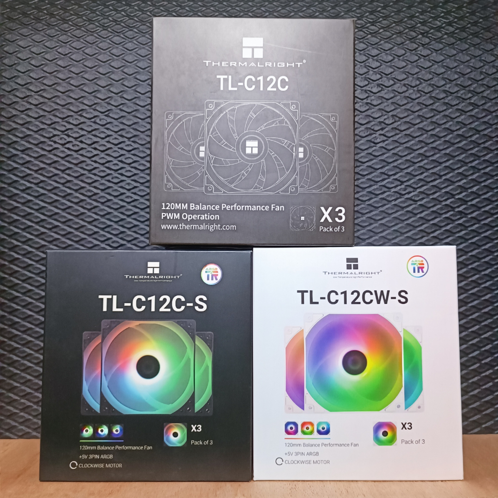 原廠盒裝✨【利民】 TL-C12C X3 三顆盒裝⚫黑色⚪白色 無光/ARGB PWM電腦機殼扇 雙面減震墊TL-C12