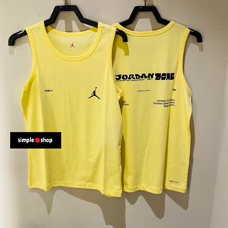【Simple Shop】NIKE JORDAN LOGO 籃球背心 訓練 排汗 運動背心 黃色 DX9606-706
