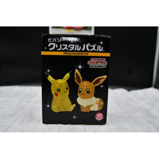 正版 BEVERLY 寶可夢 皮卡丘 伊布 3D立體水晶拼圖 日本 Pokémon 公仔拼圖 48片