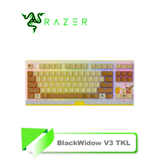 【TN STAR】Razer 雷蛇 寶可夢聯名款BlackWidow V3 TKL 黑寡婦 V3 TKL電競鍵盤/綠軸