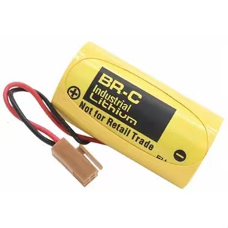 台灣現貨 Lithium BR-C 帶2P棕色接頭 不可充電PLC鋰電池 Lithium BR-C 鋰電池