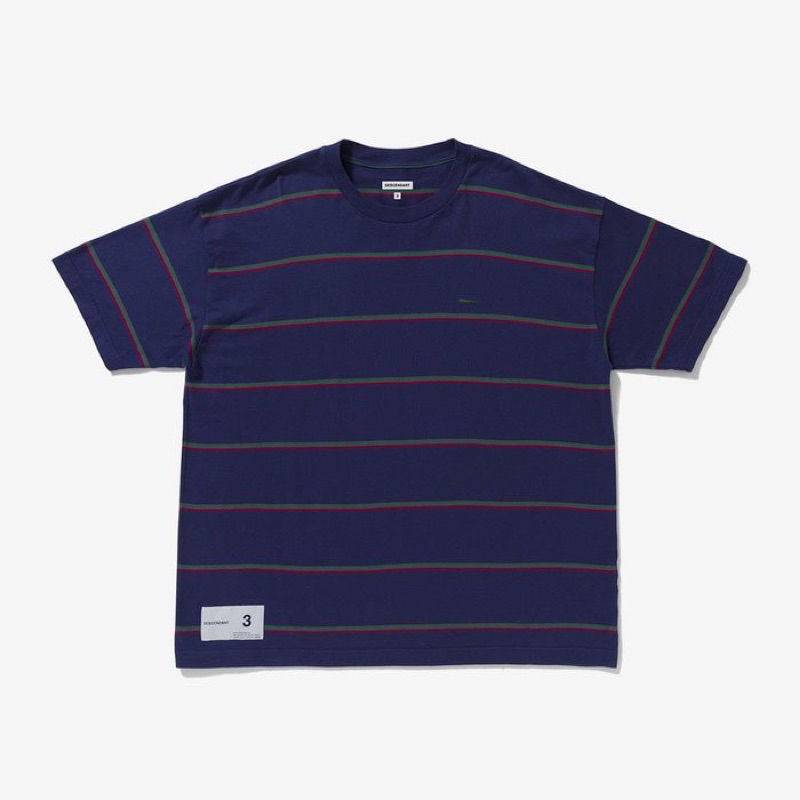 DESCENDANT 21SS BORDER CREW NECK SS NAVY - トップス