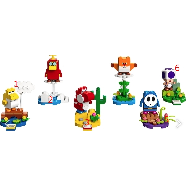 LEGO 樂高 超級瑪利歐 super  mario 71410 角色 組合包 第5代 第2代 第3代 第4代 桃車可面