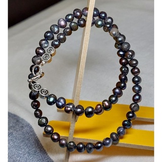 天然淡水珍珠項鍊，手鏈，耳環，吊墬7-11mm