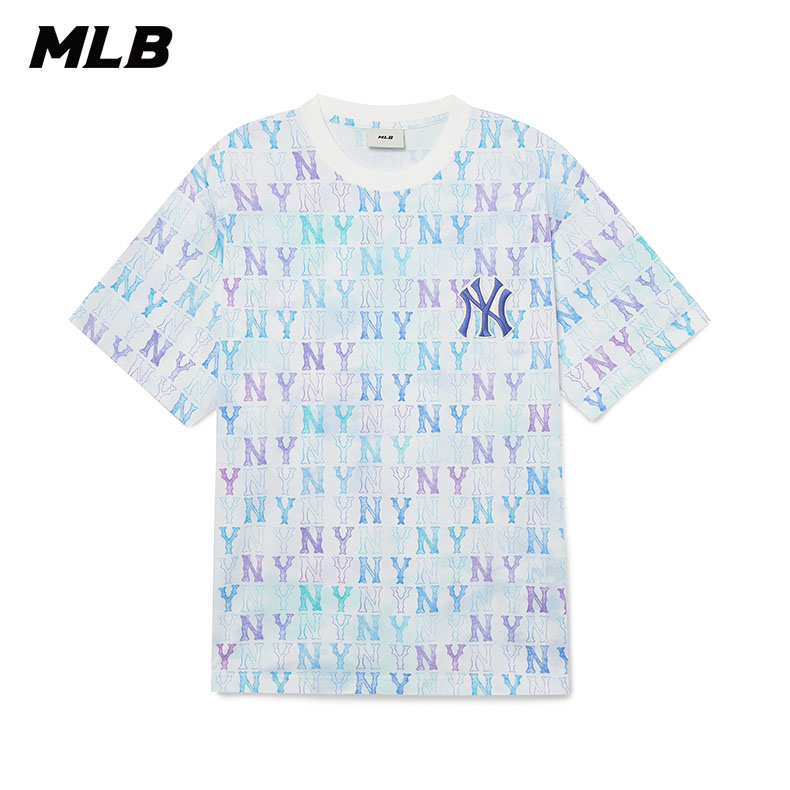 MLB 短袖T恤 MONOGRAM系列 紐約洋基隊 (3ATSM2033-50WHS)【官方旗艦店】