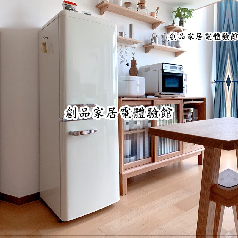 北歐·金松BCD-133R 復古冰箱小型家用雙門冷凍冷藏靜音經典彩色網紅冰箱 家用