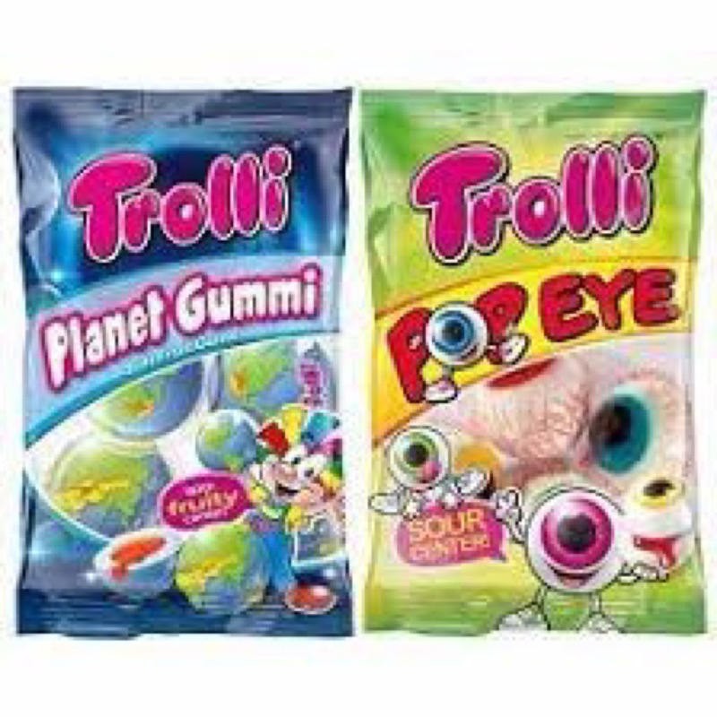 Trolli軟糖 星球軟糖 trolli 地球軟糖 眼球軟糖 pop eye 眼球糖