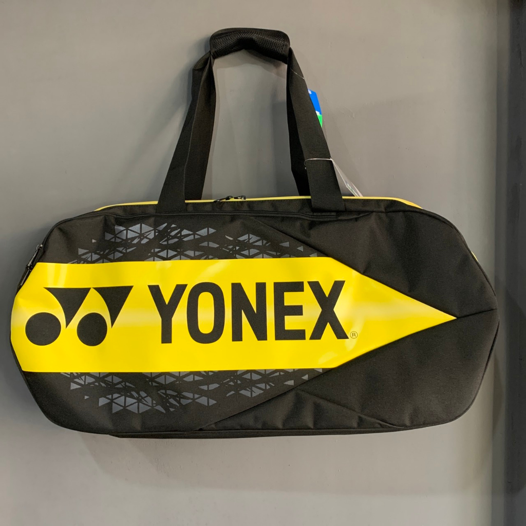 【英明羽球】優乃克 YONEX 矩形包 網羽拍袋 運動包 裝備包  BA92231WEX (閃電黃)