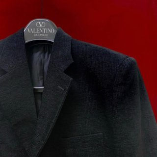 【 豔遇古著 】 Valentino 黑絨布西裝外套50