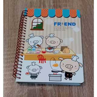 全新正版現貨 青青文具16*11公分 mini-Q系列 小本小豬線圈手冊筆記本記事本隨身本 翻頁容易可180度攤平 禮物