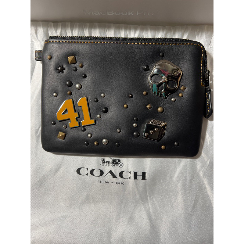 蔻馳 Coach REXY恐龍系列之龐克風小包 全新  Coach專櫃、非outlet貨、品質不同