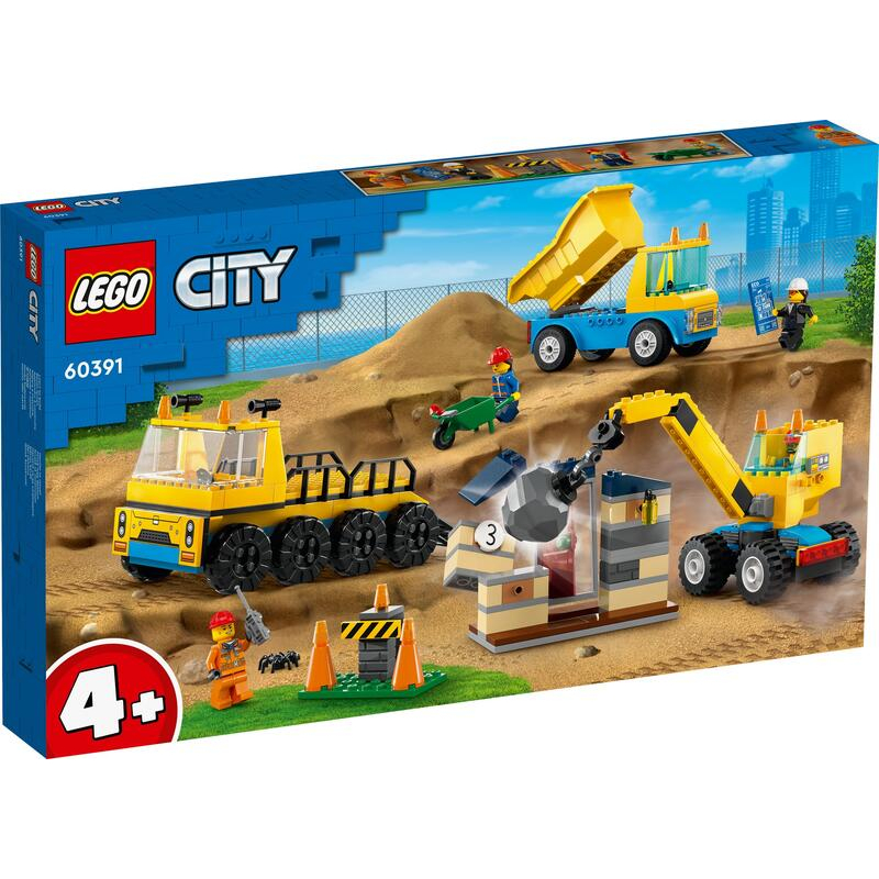 【好美玩具店】LEGO 城市系列 60391 工程卡車和拆除起重機
