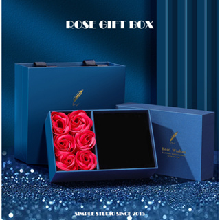 【SIMPLE】玫瑰花禮盒 首飾盒 禮盒包裝盒 項鍊收納盒 飾品包裝盒 飾品盒收納盒