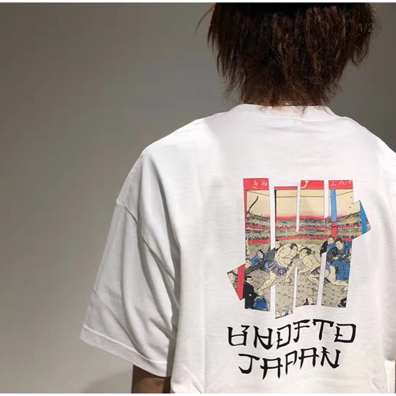 Undefeated浮世繪日本相撲力士印花短袖t恤