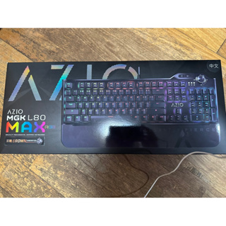 AZIO MGK L80 RGB MAX機械式電競鍵盤-CHERRY茶軸