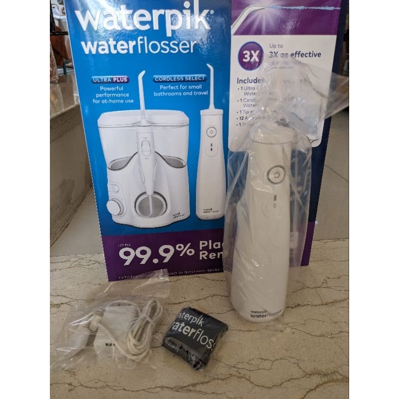 Waterpik WF-10W【免運】手持式 沖牙機 4噴頭 洗牙機 充電旅行攜帶型 拆售新品 1年保固 WF-10