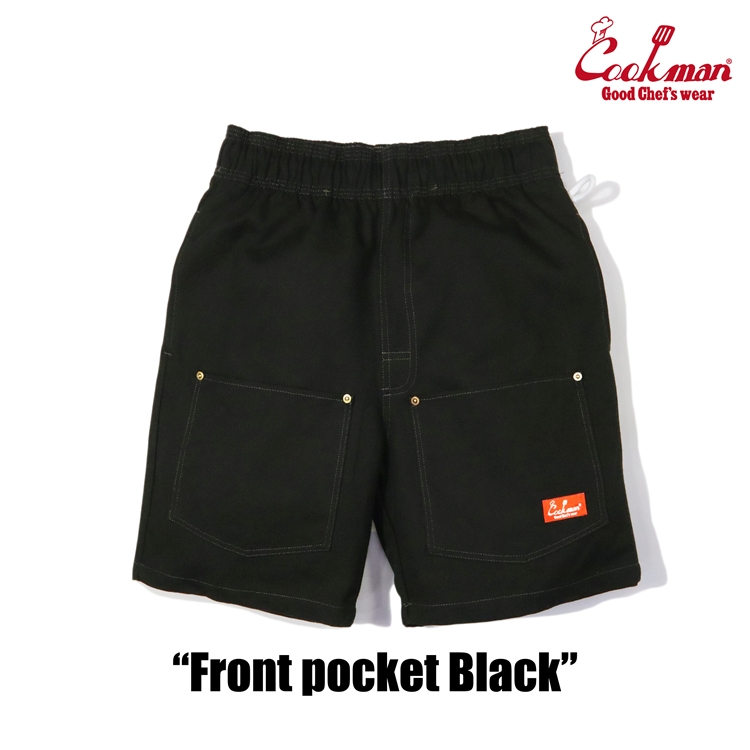 COOKMAN USA 231-31952 Chef Short Pants 前口袋 廚師短褲 / 休閒短褲 (黑色)