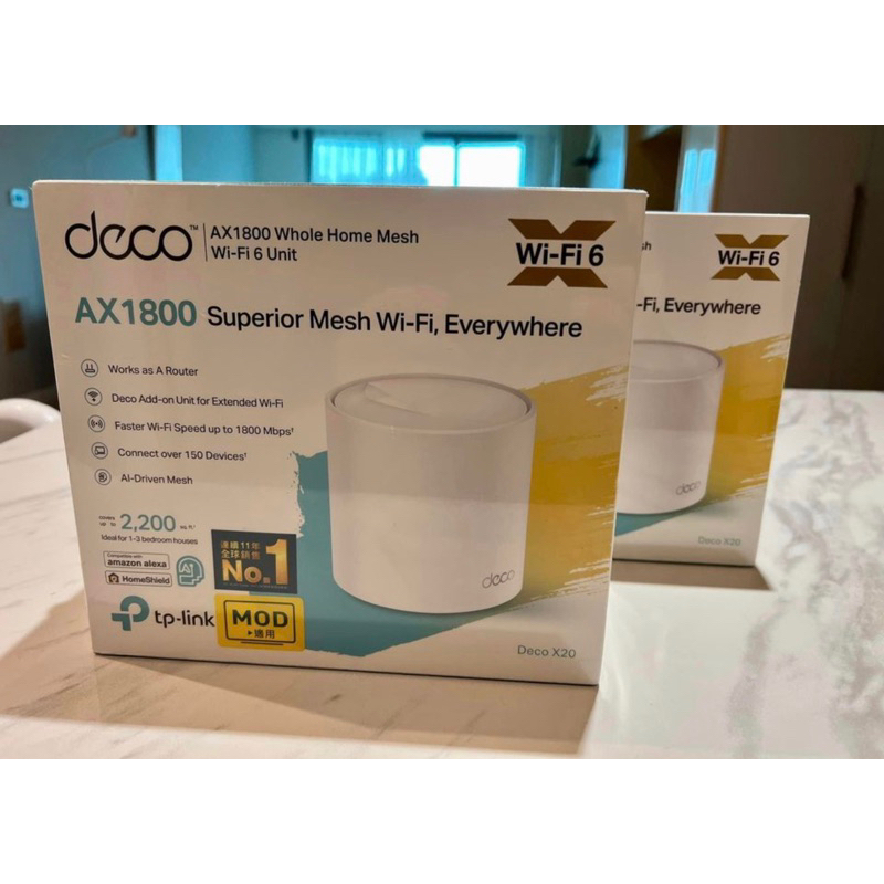 全新未拆封TP-Link Deco X68 AX3600 wifi分享器 wifi6 真Mesh 路由器兩台