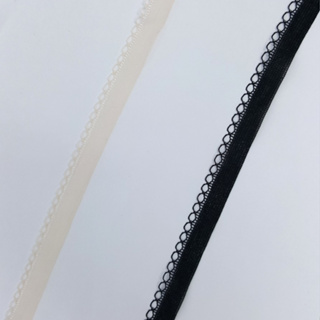 台灣製-手工DIY-307#寬1公分-無彈性緞帶/黑/膚
