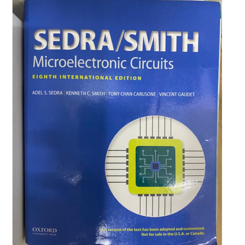 電子學/微電子 SEDRA/SMITH microelectronic circuits 原文二手書