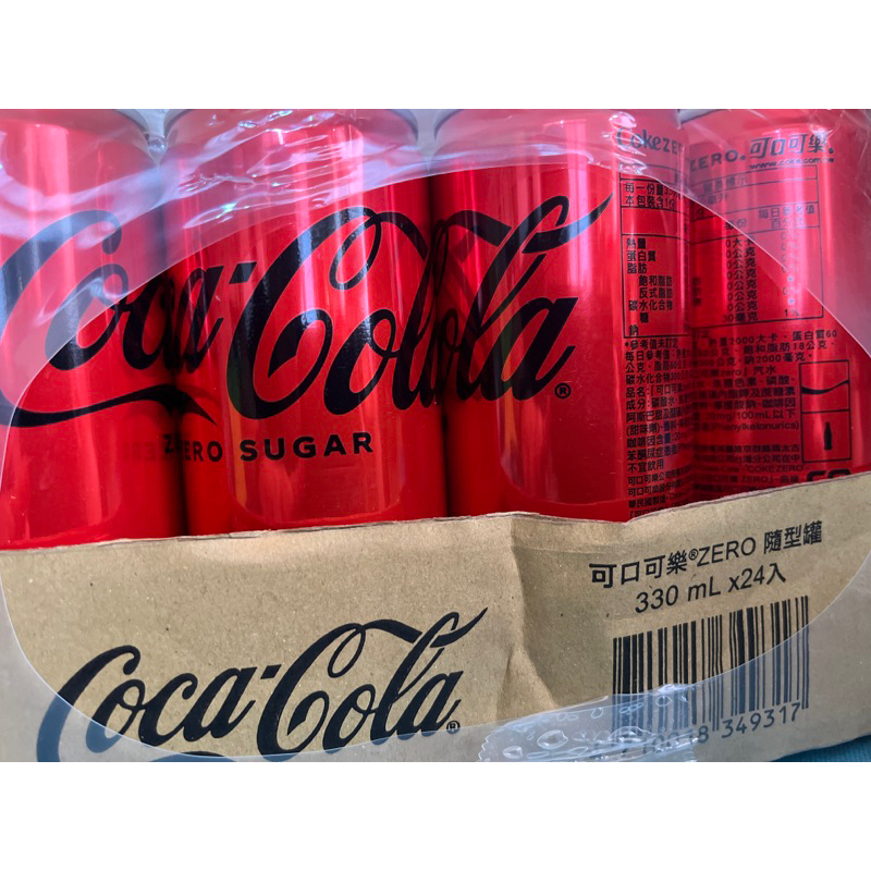 Coke ZERO 可口可樂 ZERO  330ml/瓶 可樂 24瓶