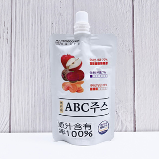 韓國 YEONDOO FARM 兒童ABC蔬果汁 (蘋果增量/紅蘿蔔/甜菜根) 100ml/袋