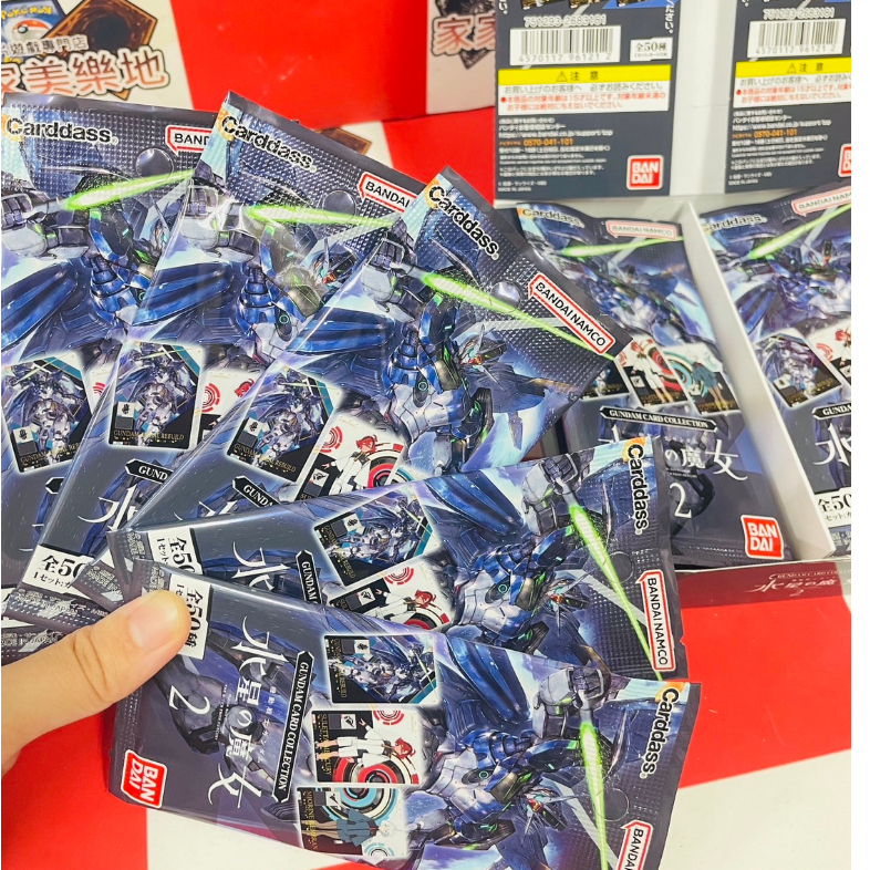 【卡牌魔女】現貨 BANDAI 水星的魔女 金屬收藏卡 VOL.2 萬代 機動戰士鋼彈 一包5張卡  角色卡 機體卡