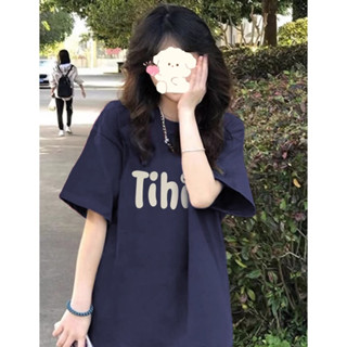 【鹿向南】100%純棉T恤 短袖上衣 長版上衣 oversize t恤 ins 風 歐美上衣 正韓上衣 顯瘦 女生上衣
