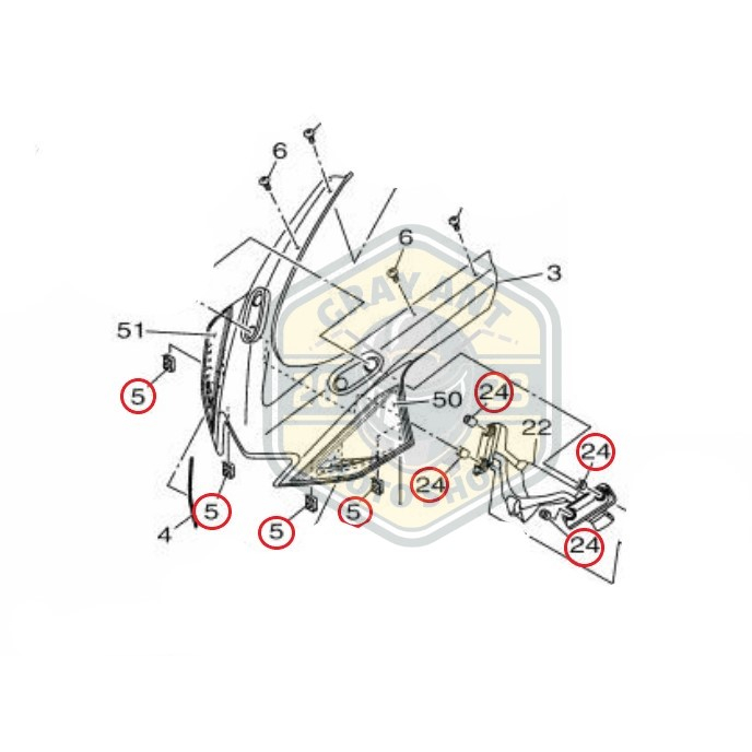 &lt;灰螞蟻&gt; R15 V3 大燈上蓋螺絲 大燈上蓋配件 原廠YAMAHA零件