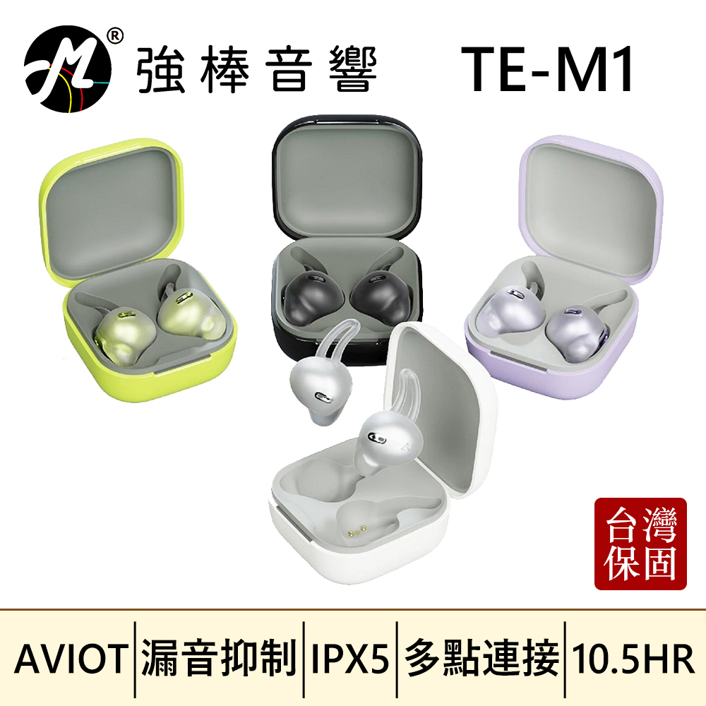 🔥現貨🔥 AVIOT TE-M1 真無線藍牙耳機 開放式耳機 台灣總代理保固 | 強棒音響
