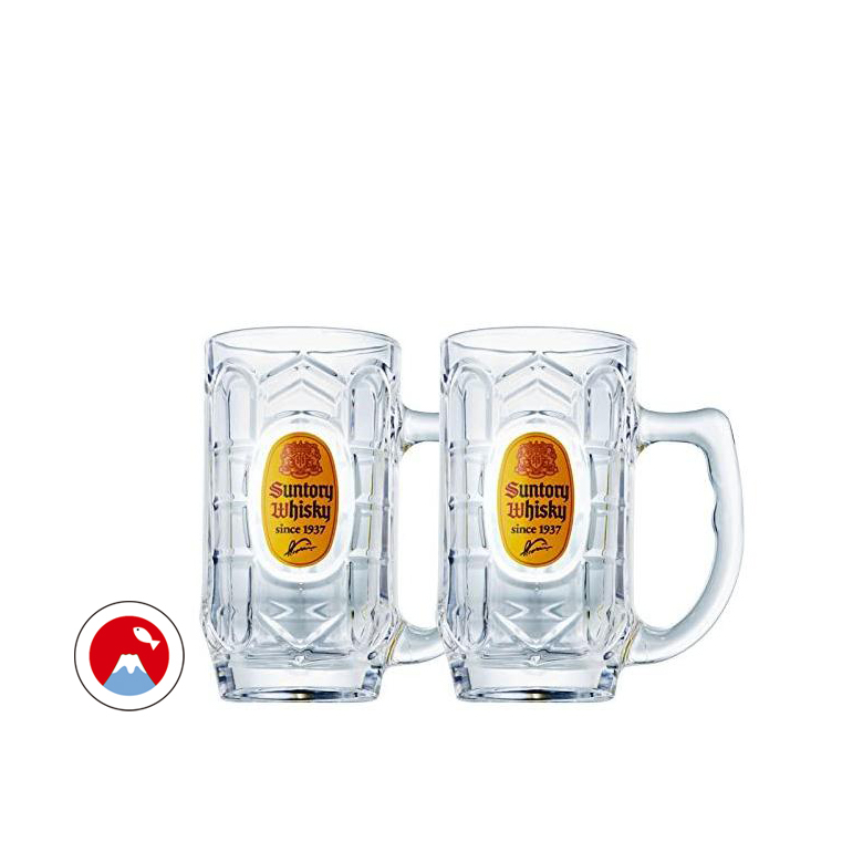 三得利 Kaku Highball Jockey glass 375ml 2 pcs  [日本直送]