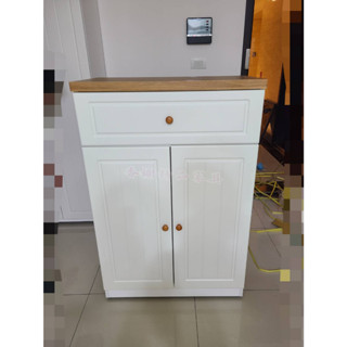 香榭二手傢俱*全新精品 鄉村風烤白色2.5x4尺 抽屜鞋櫃-四層鞋櫃-置物櫃-玄關櫃-隔間櫃-多層櫃-置鞋櫃-有門鞋櫃