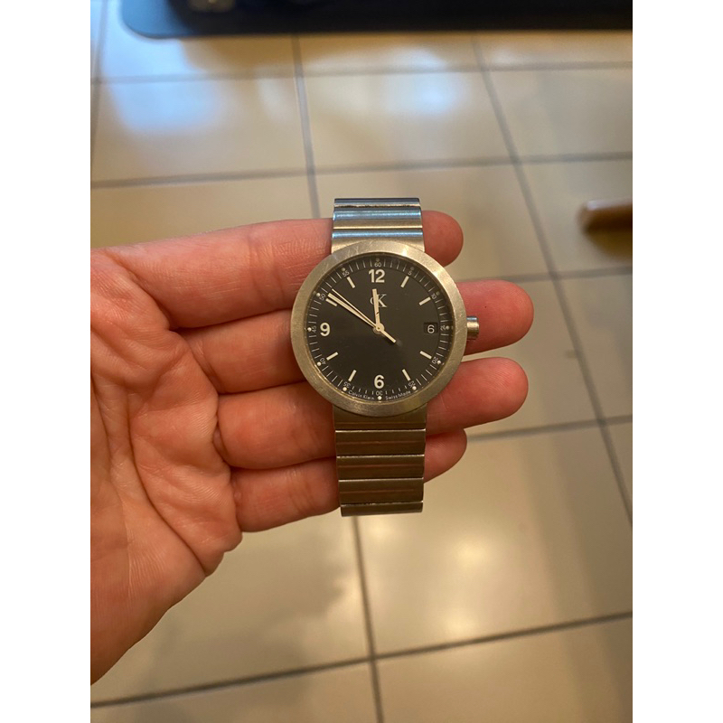 Calvin Klein CK 不鏽鋼經典手錶 二手 現在已經很難找到這麼煎蛋好看的手錶
