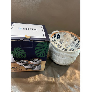 ［全新］送禮首選🎁 BRITA 和風藤編四入組