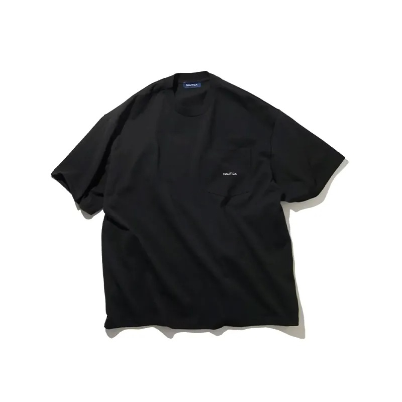 NAUTICA Back Embroidery Pocket Tee 黑色 短袖 男女款 NTC-35 [現貨]