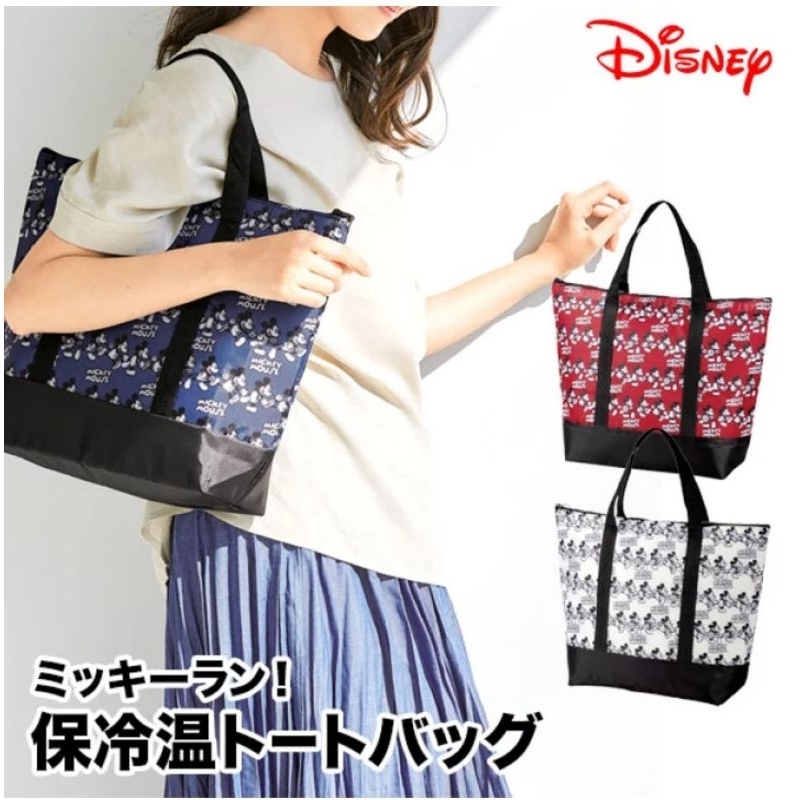 日本進口 Disney 米奇 保溫 保冷袋  環保袋 肩背 手提袋