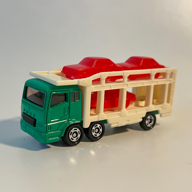 Tomica Super Great 車輛運載車 車上有小車🚗 三菱 Fuso 綠色車頭